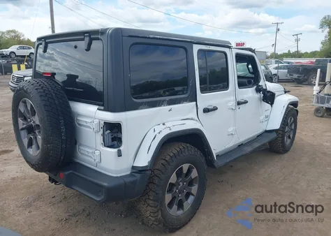 2018 Jeep Wrangler Unlimited Sahara 4X4 z USA, uszkodzony, nr VIN 1C4HJXEG1JW119401